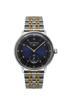 Bauhaus Damenuhr Quarz mit kleiner Sekunde mit Metallarmband